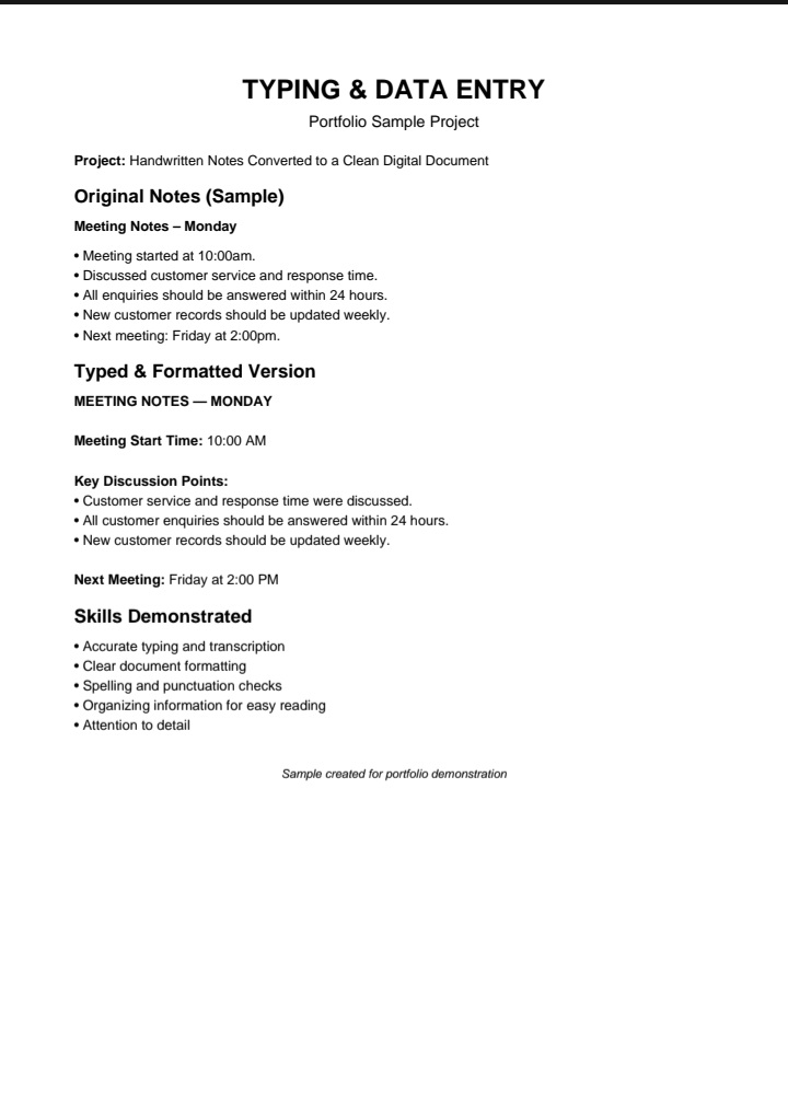 Portfolio Sample Project