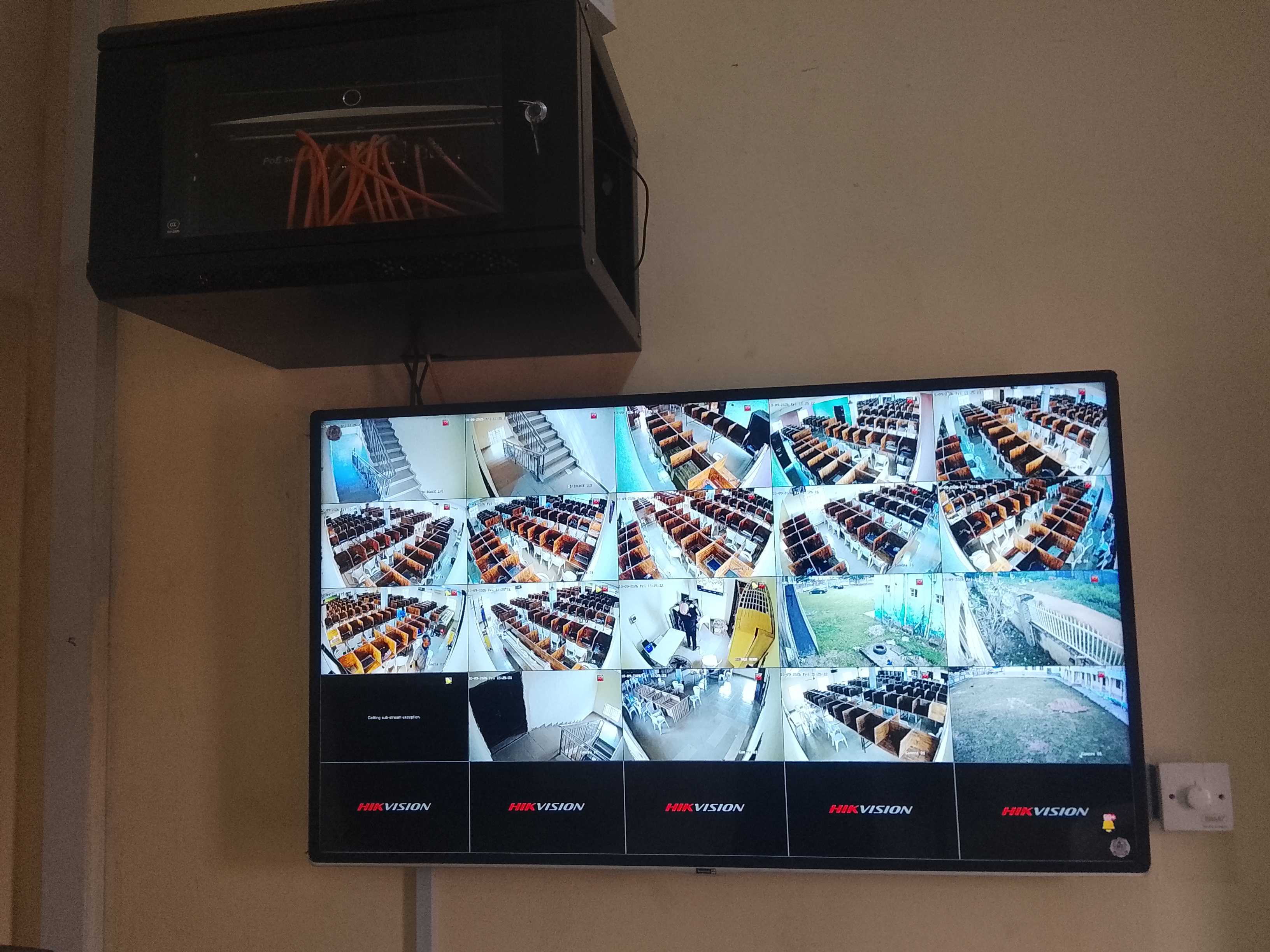 CCTV installation in classrooms and offices